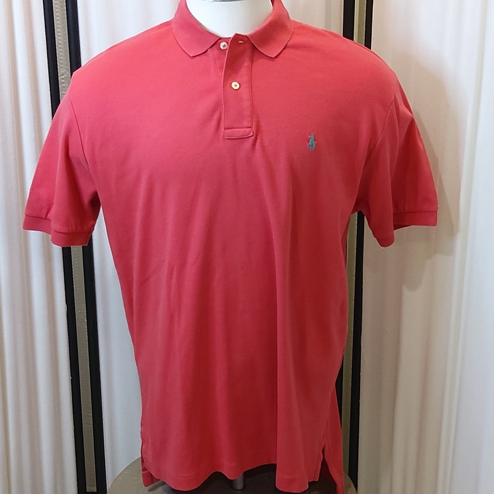 Polo Ralph Lauren, Red Polo Shirt, Red,‎ Size L